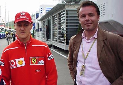 Datei:Kolja Spoeri und Michael Schumacher.jpg