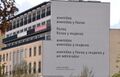 Das Gedicht von Eugen Gomringer auf der Fassade der Alice-Salomon-Hochschule in Berlin soll entfernt werden.jpg