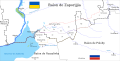 Le raïon de Zaporijjia[wp], bordé par le Talweg[wp] du Dniepr[wp].