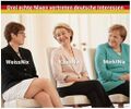 Drei Nixen vertreten deutsche Interessen - Annegret Kramp-Karrenbauer, Ursula von der Leyen und Angela Merkel.jpg