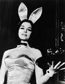 Gloria Steinem in her Playboy bunny costume in the early 1960s.jpg