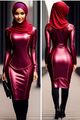 Lexica - Cute hijab girl wearing sexy red suit.jpg