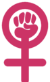 Venus Symbol with Workers fist.svg